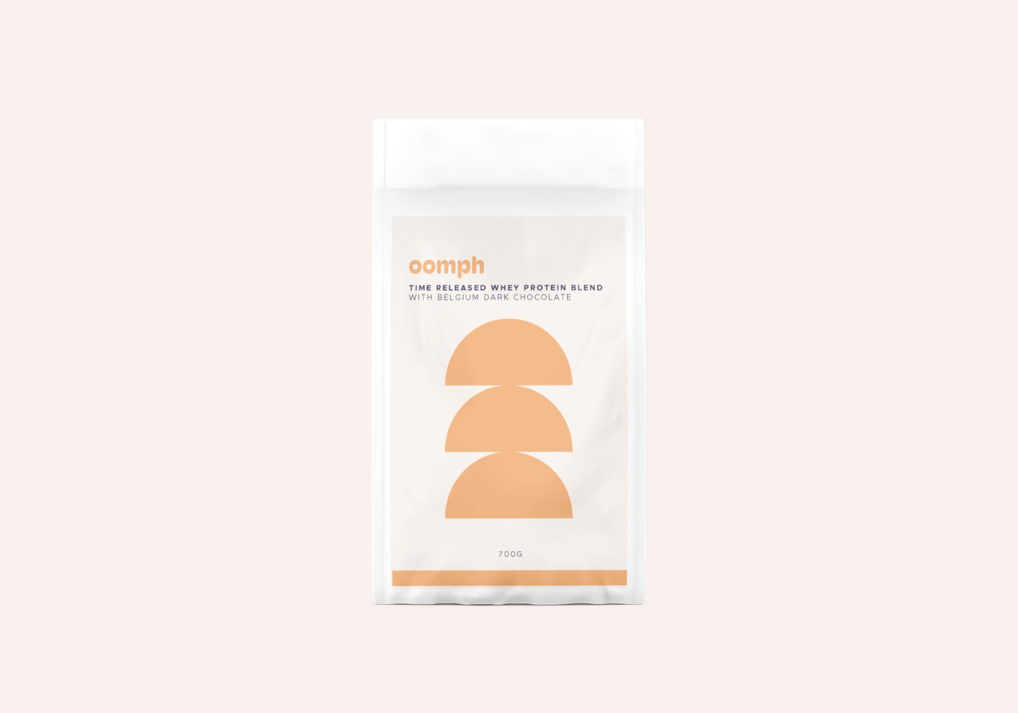 OOMPH Time Released Whey Protein Blend with Belgium Dark Chocolate 700g