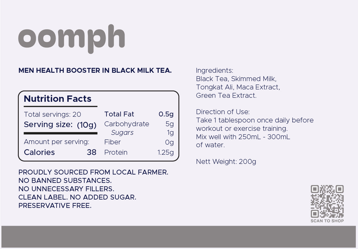 OOMPH Men Health Booster Milk Tea 200g