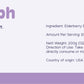 OOMPH Elderberry Extract 200g